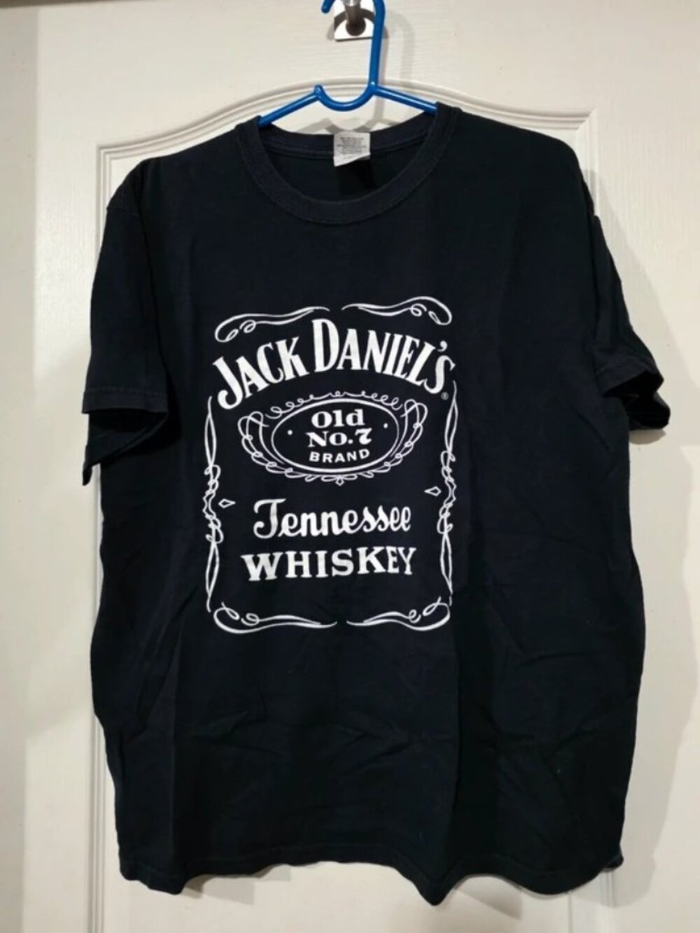 Men's Jack Daniel's Tennessee whiskey black tshirt size L